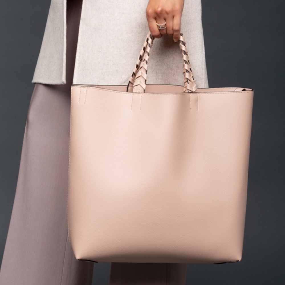 JULES KAE NWT Vegan Blush Leather Tote